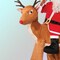 Santa Ride-A-Reindeer Adult Costume with Hat Jacket and Plush Reindeer Legs